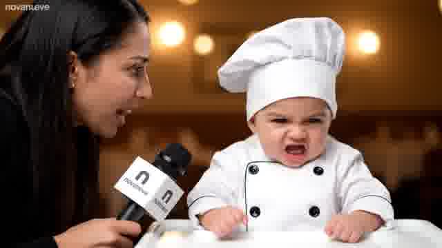Bebé Chef Furioso en el Restaurante