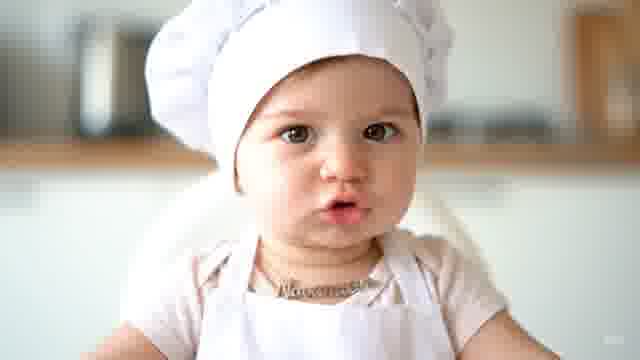 Bebé Imita a Sofía en la Cocina